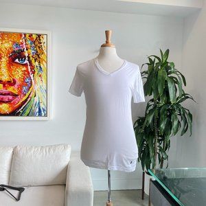 Ralph Lauren V-Neck Polo (White) Size S